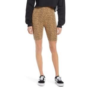 BP. Nordstrom Women Animal Print Knit High Waist Sporty Bike Shorts Size S